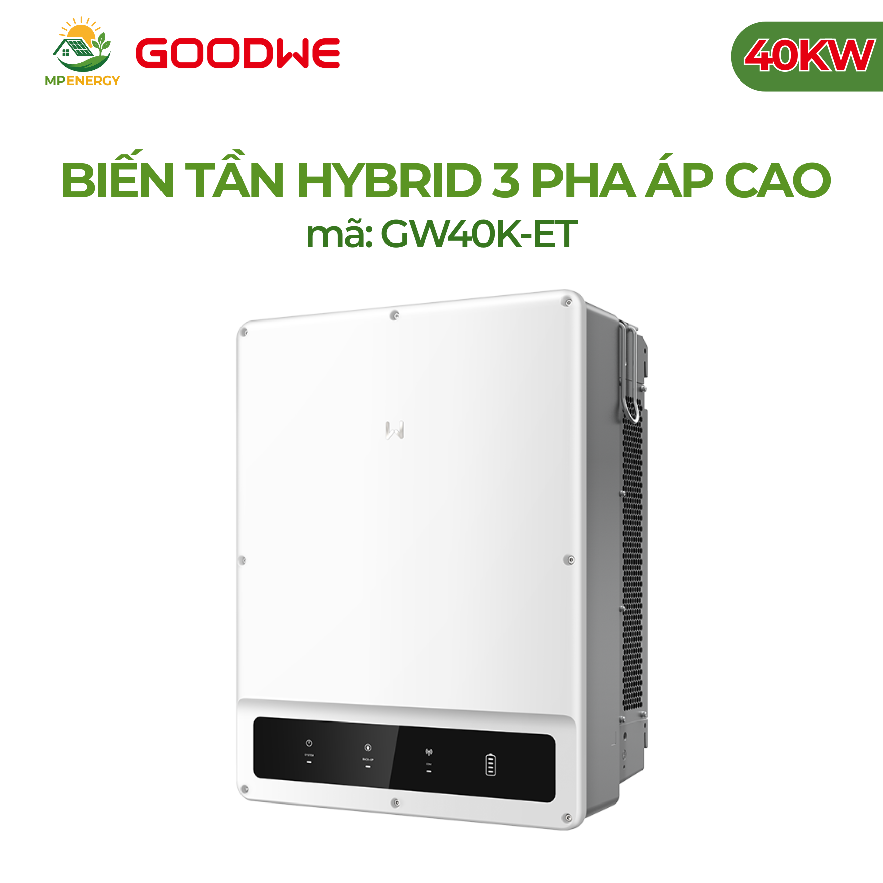 Biến tần GoodWe Hybrid 3 pha áp cao 40KW | GW40K-ET